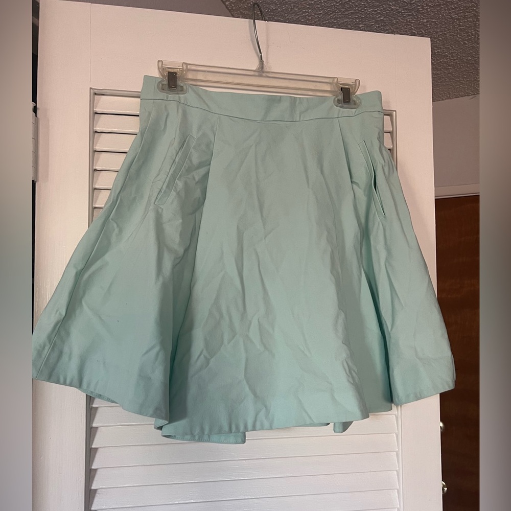 Milly Seafoam Mint Skater Skirt